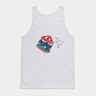 Cap ou pas cap? Handmade painting Tank Top